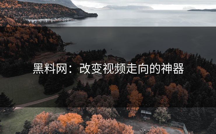 黑料网：改变视频走向的神器